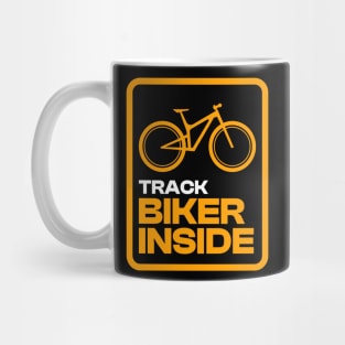 Track Biker Inside Bicycle Mug